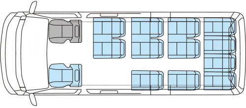 Small Size Bus Seating Chart