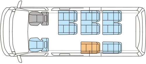 Small Size Bus Seating Chart