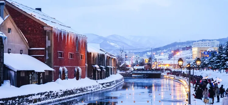 Otaru Canal in winter