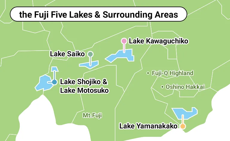 the Fuji Five Lakes & Surrounding Areas