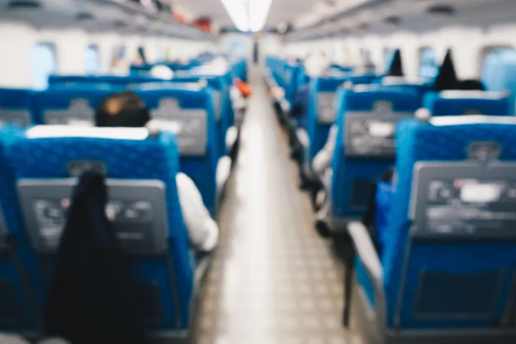 Traveling by train in Japan