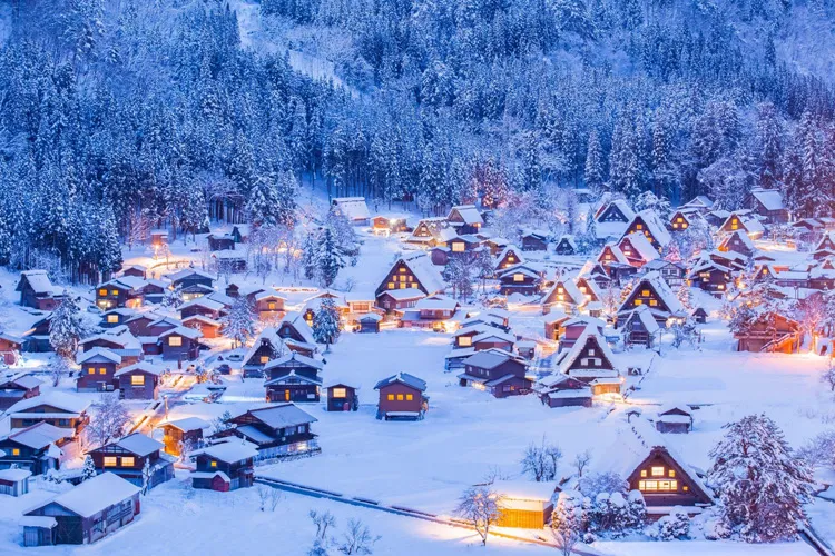 World Heritage Site Shirakawago village