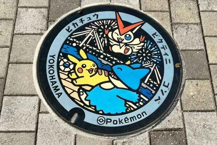 Pikachu, Victini & Munchlax Poké Lid